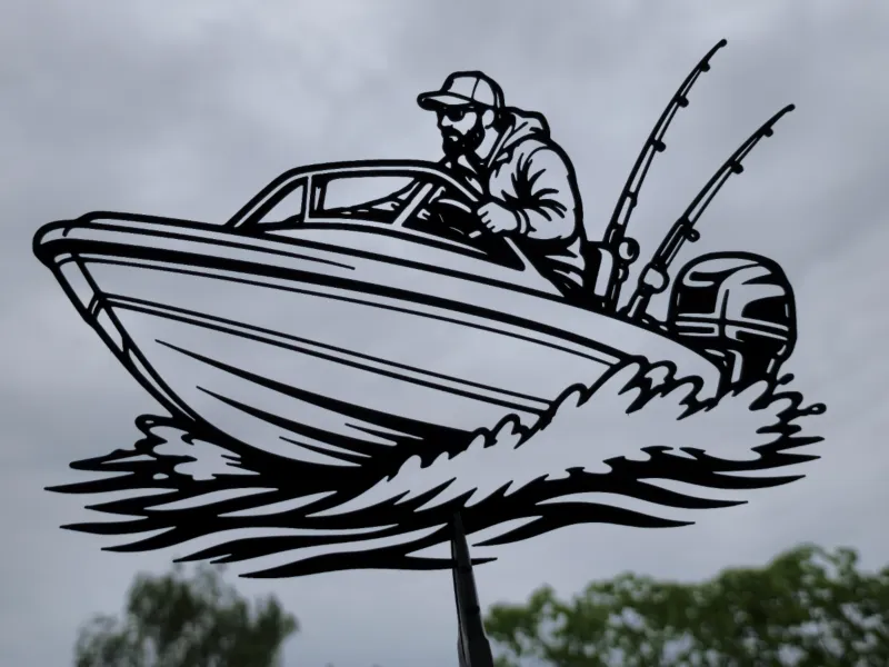 Fishing Boat Adventure 2D Wall Art