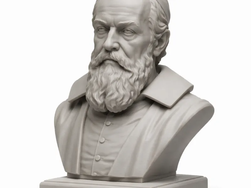 Galileo Galilei Bust