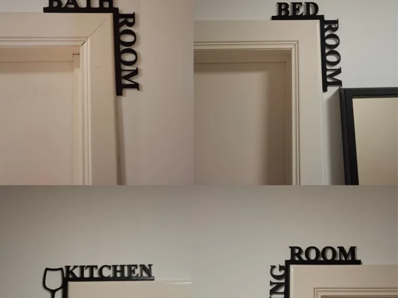 Raum-Namensschilder, Room Name Tags