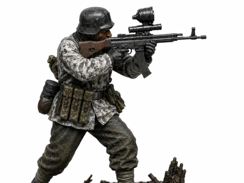 Francotirador vampiro alemán 2 en 32 mm y 1/35 para juegos de mesa
