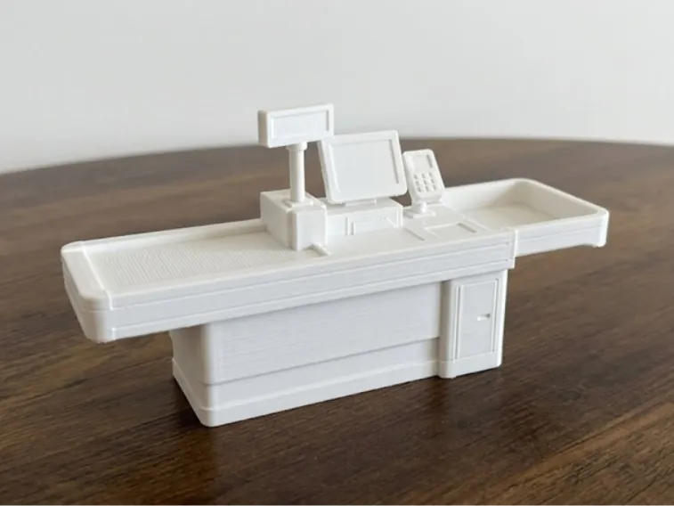 Supermarket Checkout Counter - Model