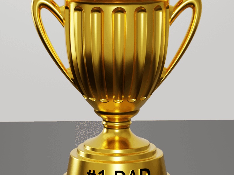 #1 Dad Trophy – Pencil Holder