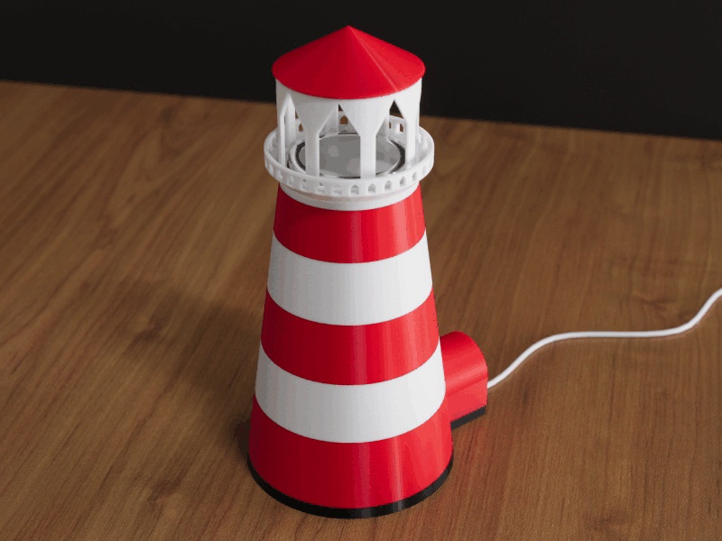 Night light in the form of a lighthouse-0