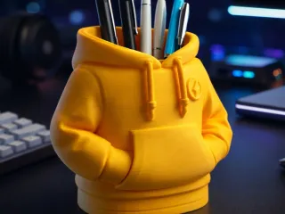 Hoodie Pen Holder – Sporty Desk Organizer