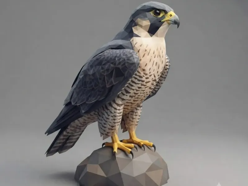 Low Poly Falcon