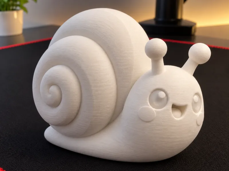 Chibi Garden Snail Figure