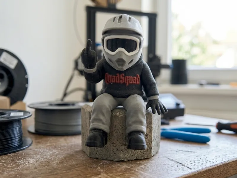 Kleiner Quadfahrer