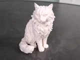 Long-Haired Cat Figurine-0