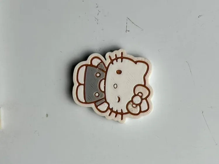 挥手的kt冰箱贴