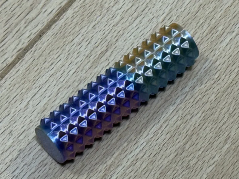 Sensory stim roller, compact hand sized spiked fidget toy