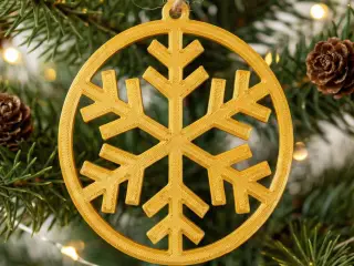 christmas snowflake ornament