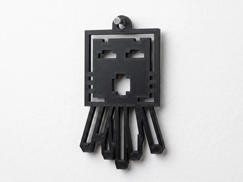 Minecraft Ghast Wall Art - Gamer Decor