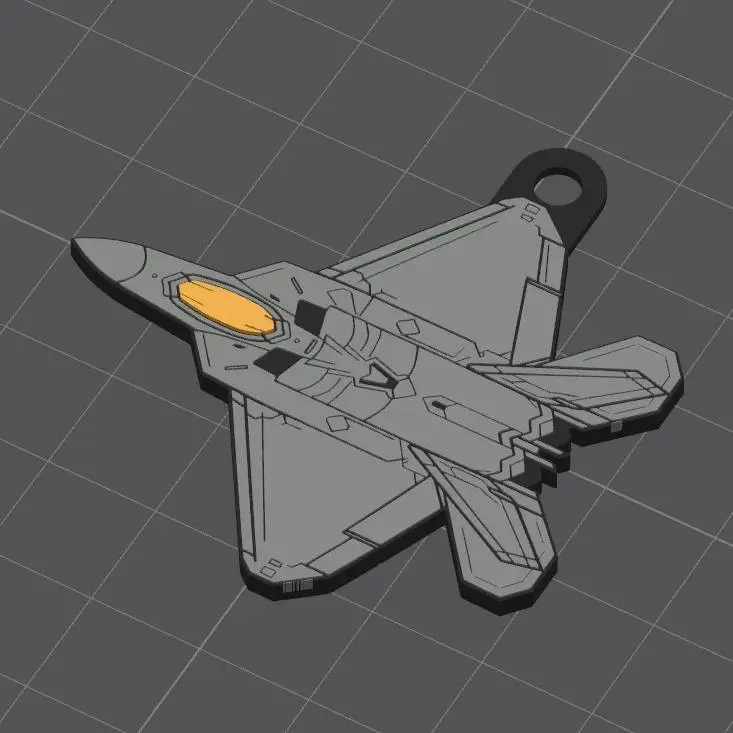 F22 Multi-Colour Keychain / Keyring