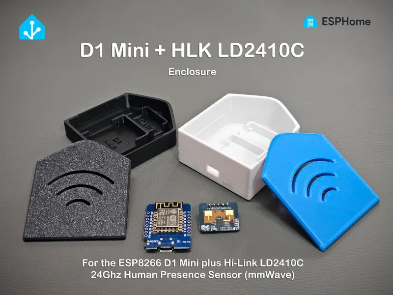 D1 Mini + LD2410C Custodia mmWave
