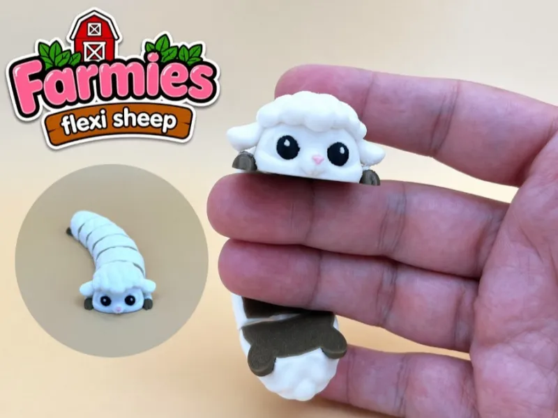Articulated flexy sheep toy - Farmies collection