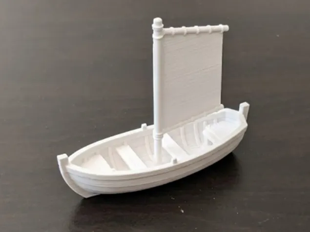 Single Sail Boat