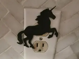 Unicorn single outlet cover