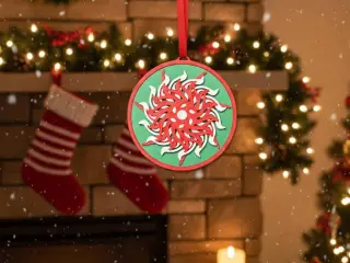 christmas rotating ornament