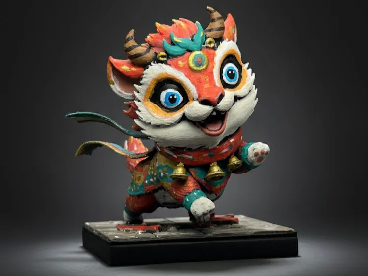 Cute Lunar New Year inspired Nian character
