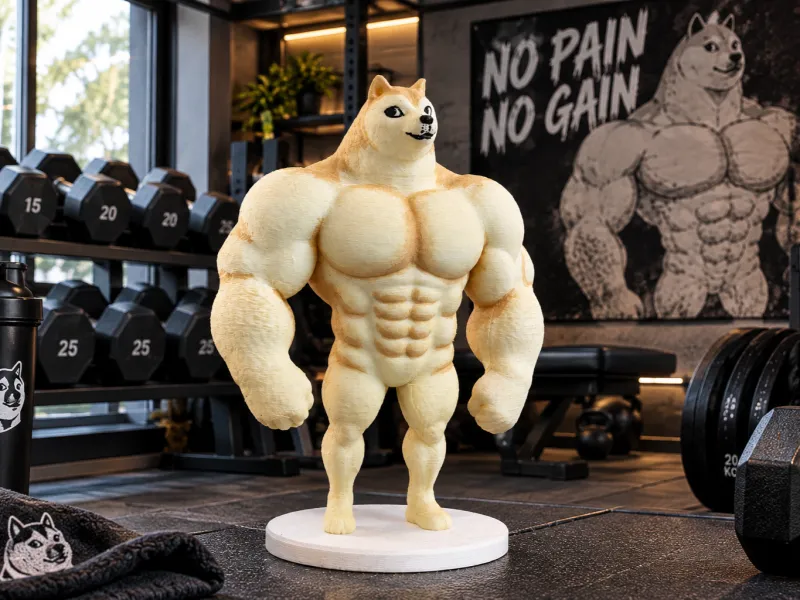 Buff dog meme/perro musculoso