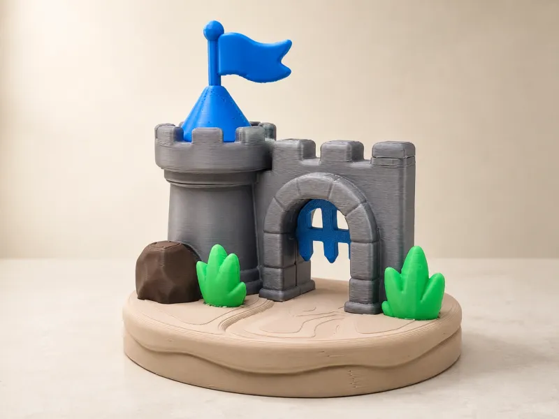 Modello in miniatura di castello