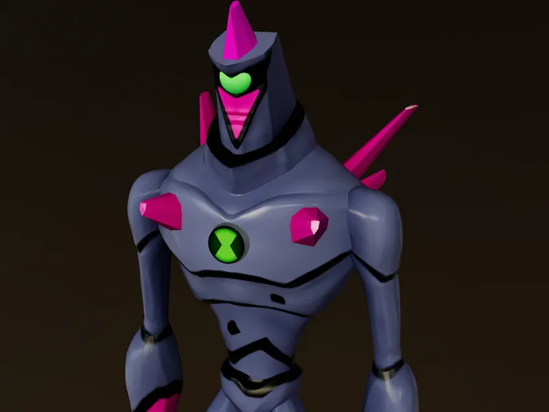 Chromastone 3D Model - Ben 10 Alien