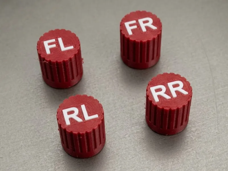Valve cap with label