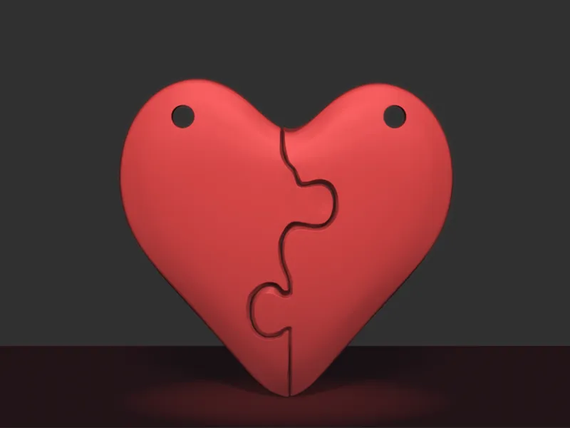 Puzzle Heart Necklace