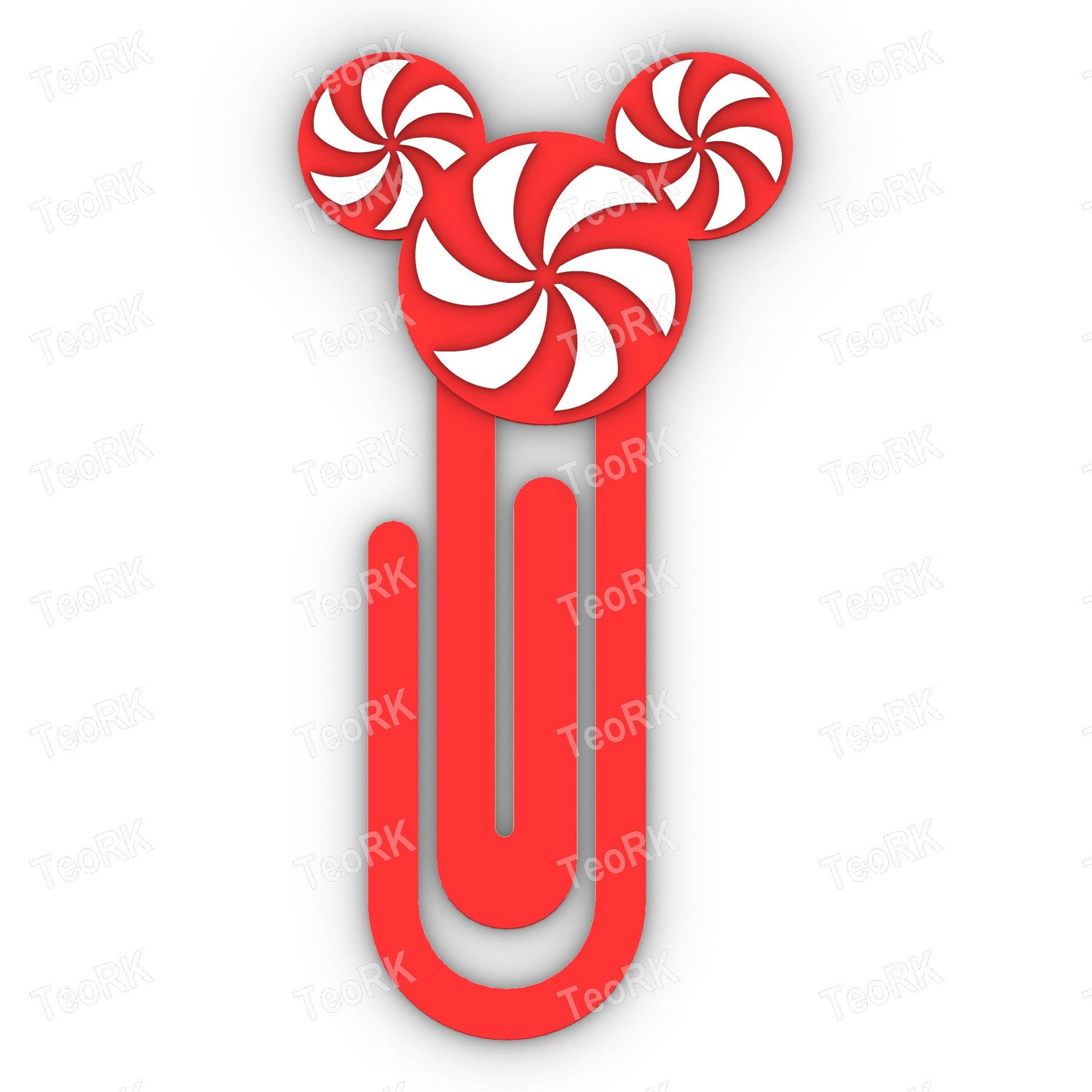 Paperclip Sweet Windmill Mouse Head - bookmark