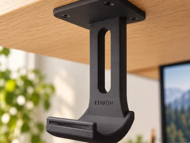 EDIXON ARC UNDER V2 | Headphone Hanger | STL + STEP