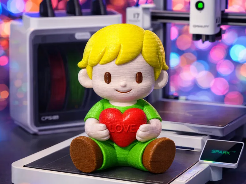Chibi Muñeco Corazón (Rotulado LOVE)