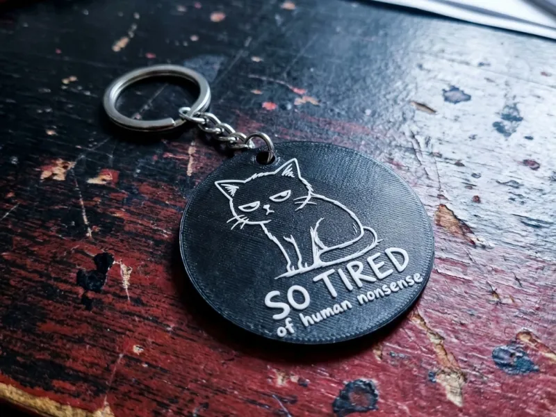Keychain Gato enfadaO