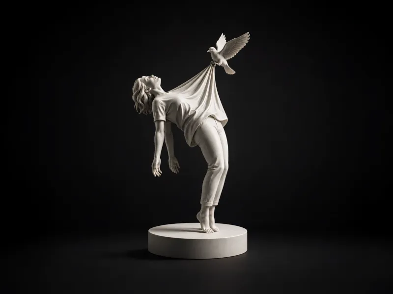 Lifted by Hope - A Motivating Sculpture