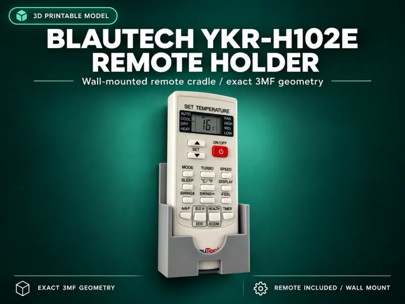 BlauTech YKR-H102E Wandhouder voor AC-afstandsbediening