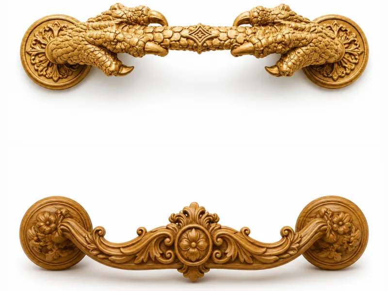 Furniture handle, Victorian style, and dragon