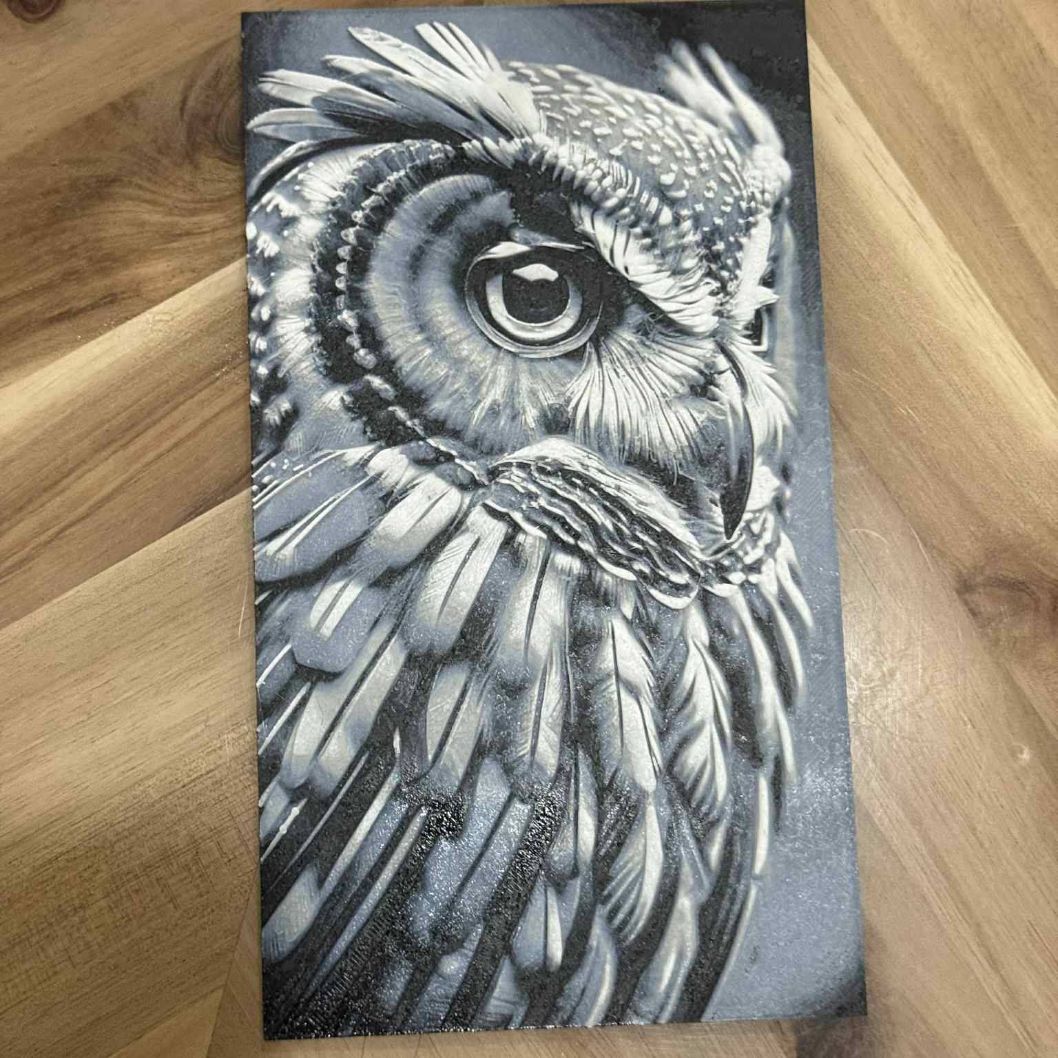 Hueforge Files 3D Printer Files | 3MF File | Owl Hueforge Art | Creality Cloud