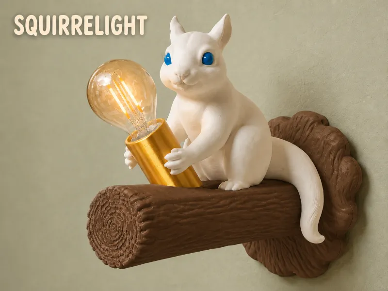 Squirrelight -e14 wall sconce-