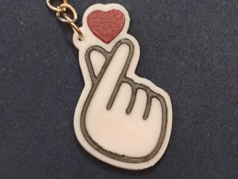 Keychain - Cute Korean "I Love You"