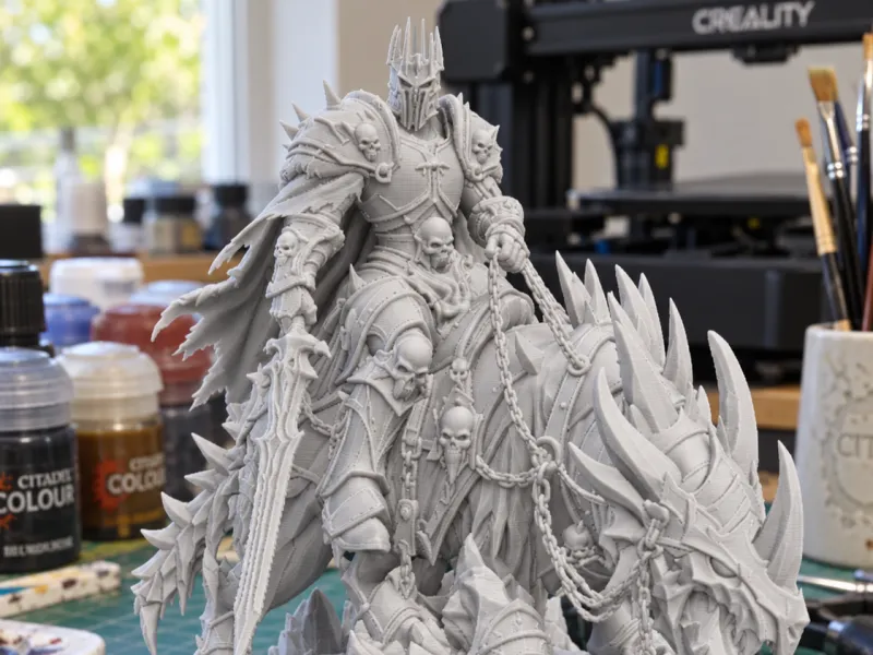 FREE Death knight on ice warg Split/Assembly