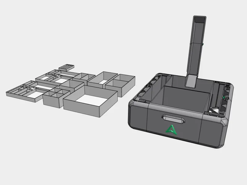 XXL K2 Base with waste drawer / tool drawer / waste chute !