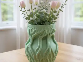 Root Form Planter with Organic