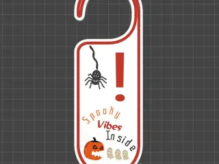 Door Tag Spooky Vives Inside