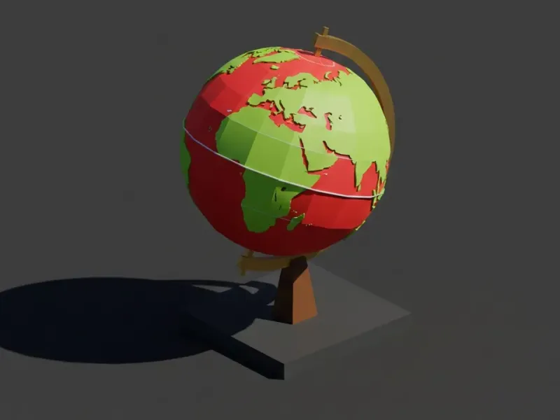 Low Poly Classroom Globe