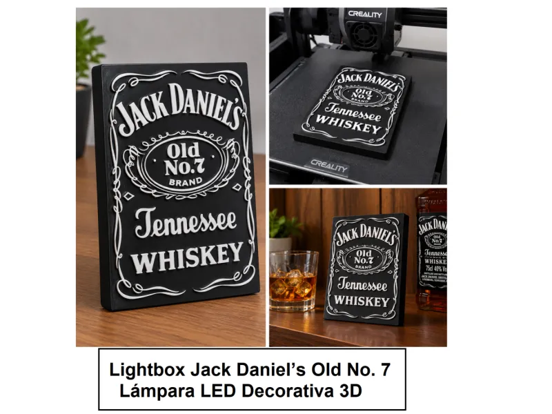 Lightbox Jack Daniel’s Old No. 7 | 3D Decorative LED Lamp