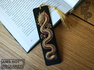 Golden Dragon Bookmark