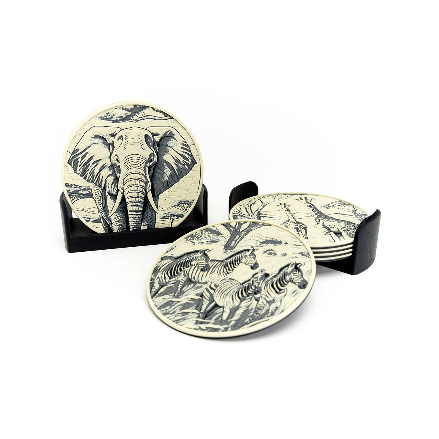 Savanna Wildlife Coasters