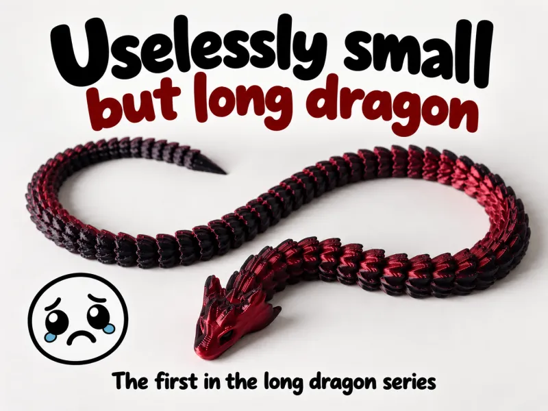 Nutzlos kleiner, aber l a n g e r Drache