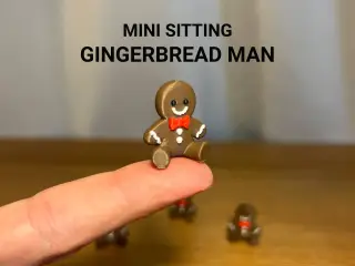 Mini Sitting Gingerbread Man