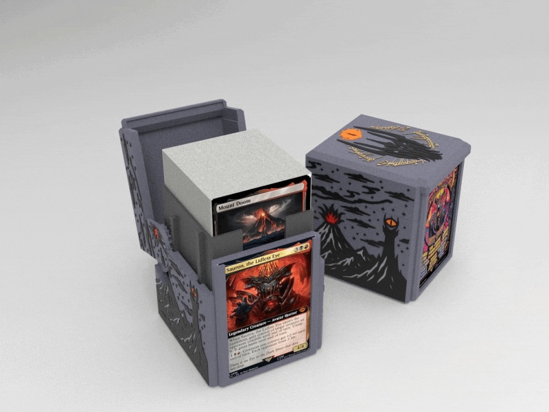 One Deckbox to Rule Them All –Sauron MTG Themed Box LOTR EDH
