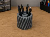 Helical Gear Pen Holder-0